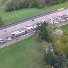 Massenkarambolage A1: 50 Fahrzeuge