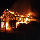 Stall in Mellau steht in Vollbrand