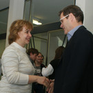Direktor Abl mit seiner Kollegin Swetlana Truchina.JPG