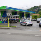 Geldtransport macht Tankstopp