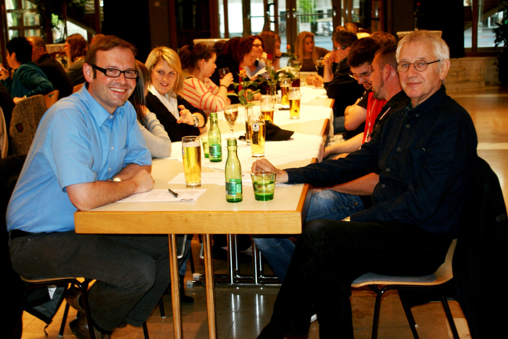 072 Auch Daniel Steinhofer und Helmut Gassner kamen zur Versammlung.JPG