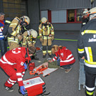 Feuerwehrübung bei Blum in Gaißau