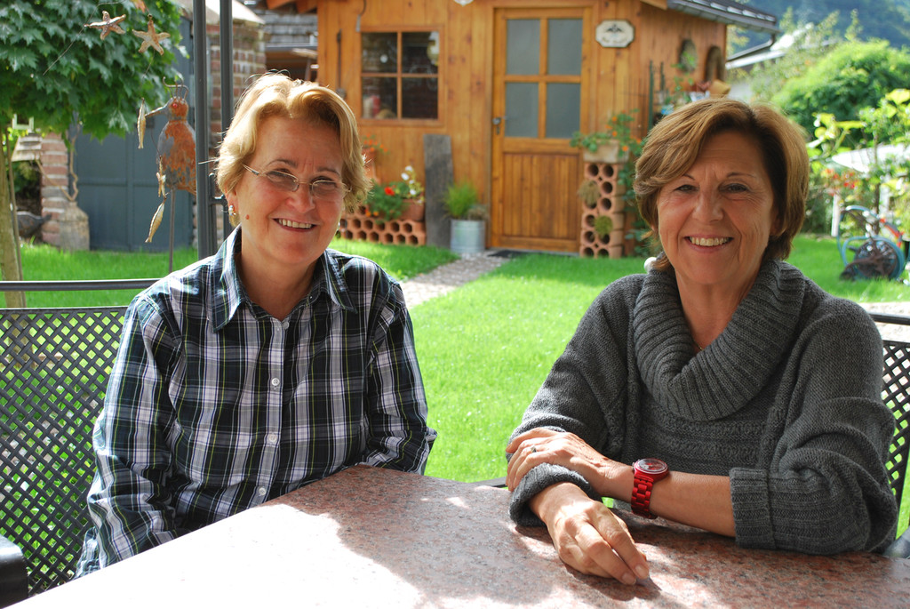 Marika Harich und Jutta Gasperi aus Nüziders engagieren sich ehrenamtlich für Hospiz Vorarlberg.