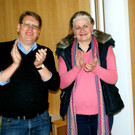 91 Arndt Buchwald und Maria Bauer-Debois_ ein Applaus f__r alle Mitwirkenden.JPG