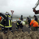 Aufräumarbeiten nach Hochwasser in Niederösterreich