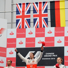 Siegerehrung nach Formel-1-Grand-Prix von China in Shanghai