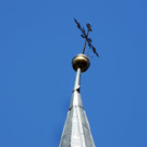 Kirchturm Kennelbach eingerüstet