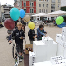   Kunstobjekt von Schülern der VS Stadt