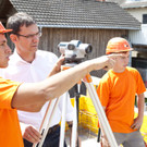 Wallner besuchte Lehrlingsbaustelle in Götzis