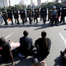 Proteste in WM-Stadt São Paulo: Polizei setzt Tränengas ein