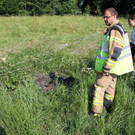 Pferd in Ochsenvorach aus Graben gerettet