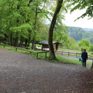 Blick ins Esel-Gehege