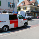 Höchst: Radfahrer kollidiert mit Lkw