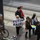 Putin in Wien: Demo vor der Wirtschaftskammer
