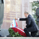 Putin in Wien: Kranzniederlegung am Schwarzenbergplatz