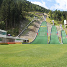 Erstes Training auf der Sprungschanze Tschagguns