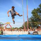 Vienna Slackliners: Austrian Trickline Cup 2014 beim Donauinselfest Wien
