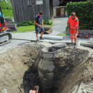 Kanalarbeiten an der Rheinstraße