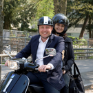 Michael Ritsch brauste mit seinem Roller ...