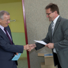 Persönlche Begüßung für LH Sausgruber.