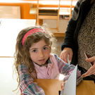 Auch diese junge Dame durfte mit ...