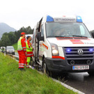 Unfall mit dreifachem Überschlag in Satteins