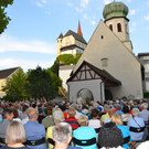 Eine erfreulich große Zahl feierte den Gottesdienst mit.