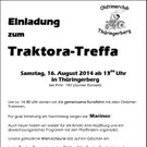 Einladung zum Traktora-Treffa