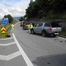 A14 Bludenz-Mitte: A14: In Ausfahrt auf stehendes Pannenfahrzeug aufgefahren