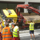 umgekippter LKW 
