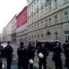 Großer Polizeieinsatz bei Räumung des besetzten Hauses in Wien-Leopoldstadt