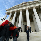 Abschied von Barbara Prammer: Sarg-Transport und Aufbahrung