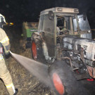 Traktor in Brand geraten