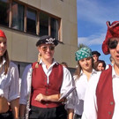 Höchster Musik spielt sogar im Wasser auf
