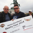 Charity-Tour: Hunderte Harleys waren am Wiener Heldenplatz