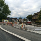 Baustelle in Wolfurt: Begegnungszone