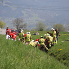Lustenau: Auto in Graben gelandet