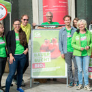 Grüne starten mit Radtour in Intensivwahlkampf - Plakate präsentiert