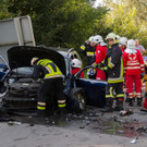 Frontal-Crash in Biedermannsdorf: Einsatz