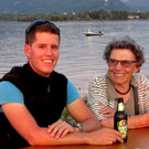 Sonnenuntergang Aug 201434 Fabian und Oma Lydia.jpg