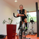 Nadine Wallner beim Training