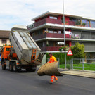 Baustelle im Ortszentrum Rüthi