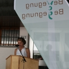 Vize-Bürgermeisterin Erika Burtscher bei ihrer Festrede